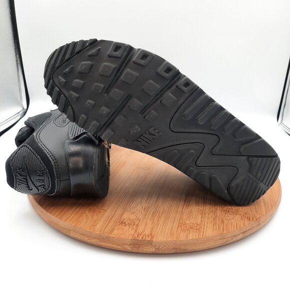 Nike Air Max 90 Womens Size 8.5 Shoes Triple Black Athletic Sneakers - Picture 8 of 10